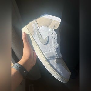 Jordan 1 Mid Orewood Tech Grey Size 13